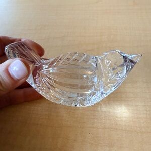 Elegant Crystal Bird Figurine
